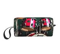 LNNIUK Jazz drum print Travel Toiletry Case Pouch Makeup Bag Travel Cosmetic Bags,Cosmetic Makeup Bags with Zipper