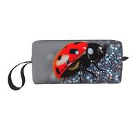 LNNIUK Ladybugs Pattern Infinite Speckled print Travel Toiletry Case Pouch Makeup Bag Travel Cosmetic Bags,Cosmetic Makeup Bags with Zipper