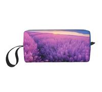 LNNIUK lavender fields print Travel Toiletry Case Pouch Makeup Bag Travel Cosmetic Bags,Cosmetic Makeup Bags with Zipper