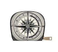 LNNIUK Law of the Compass Navigation 1 print Wallet Credit Cards Holder Business Card Case for Men Women Compact Size for Adults, White, One Size