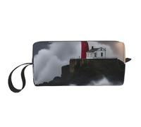 LNNIUK Lighthouse In Storm print Travel Toiletry Case Pouch Makeup Bag Travel Cosmetic Bags,Cosmetic Makeup Bags with Zipper