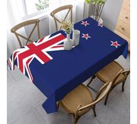LNNIUK New Zealand Flag Print Rectangle Table Cloth Kitchen Table Cover for Dining, Party, Farmhouse, Outdoor Picnic