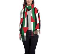 LNNIUK palestine flag1 print Winter Scarf for Men’s & Women's Winter Christmas Scarf for Women Scarves for Christmas Gift, Black, One size