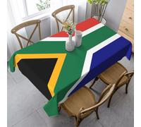 LNNIUK South African Flag Print Rectangle Table Cloth Kitchen Table Cover for Dining, Party, Farmhouse, Outdoor Picnic