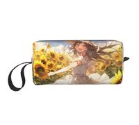 LNNIUK You Are My Sunshine Sunflower3 print Travel Toiletry Case Pouch Makeup Bag Travel Cosmetic Bags,Cosmetic Makeup Bags with Zipper