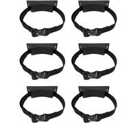 LNNNW Oxygen Tank cart 2 4 6 8 10 Pack Gas Cylinder Wall-Mounted Bracket, Propane Bottle Holders/Oxygen Tank Holder Rack Oxygen Tank Bracket Holds(Schwarz,6 Pack)