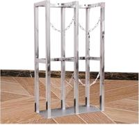 LNNNW Oxygen Tank cart 304 Stainless Steel Gas Cylinder Fixed Rack with Protective Chain, Gas Cylinder Organizer Shelf Rust-Proof Oxygen Tank Bracket Holds(25.6x11.8x39.4 in)