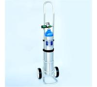 LNNNW Oxygen Tank cart 41.3 in Hight Aluminum Alloy Cylinder Tank Dolly, Adjustable Height Cylinder Cart for School Laboratory/Home Oxygen Tank Bracket Holds(4.9 in/12.5cm)