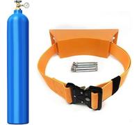 LNNNW Oxygen Tank cart ABS Wall Mounted Gas Cylinder Bracket, Blue Black Gray Oxygen Carrier Holder for School/Factory/Laboratory Oxygen Tank Bracket Holds(Orange)
