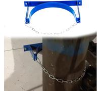 LNNNW Oxygen Tank cart Blue Steel Gas Cylinder Fixed Rack with Protective Chain, Cylinder Wall Mounted Brackets, Gas Cylinder Organizer Shelf Oxygen Tank Bracket Holds(2 Pcs,1 Bottle - 13.8x7.9 in)