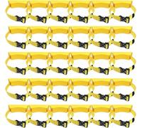 LNNNW Oxygen Tank cart Gas Cylinder Holder Wall-Mounted Bracket, Portable Oxygen Tank Storage Rack with Screws & Safety Strap Oxygen Tank Bracket Holds(Yellow,30pack)