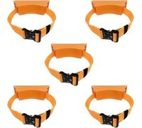 LNNNW Oxygen Tank cart Heavy Duty Gas Cylinder Mount Bracket 1 2 3 4 5 Pcs, Hospital/Commercial/Domestic Propane Tank Holder Rack Oxygen Tank Bracket Holds(Orange,5pcs)