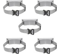 LNNNW Oxygen Tank cart Heavy Duty Gas Cylinder Mount Bracket 1 2 3 4 5 Pcs, Hospital/Commercial/Domestic Propane Tank Holder Rack Oxygen Tank Bracket Holds(Grey,5pcs)