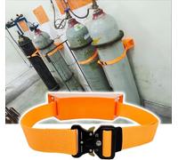 LNNNW Oxygen Tank cart Heavy Duty Gas Cylinder Mount Bracket 1 2 3 4 5 Pcs, Hospital/Commercial/Domestic Propane Tank Holder Rack Oxygen Tank Bracket Holds(Orange,1pc)