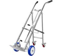 LNNNW Oxygen Tank cart Large Mobile Cylinder Cart, Foldable 304 Stainless Steel Cylinder Dolly with Chain & 4 Swivel Casters Oxygen Tank Bracket Holds