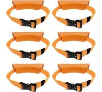 LNNNW Oxygen Tank cart Portable Oxygen Tank Bracket 2 4 6 8 10 Pack, Gas Cylinder Rack Holder Storage Organizer for Workshops/Factory/Hospitals Oxygen Tank Bracket Holds(Orange,6 Pack)