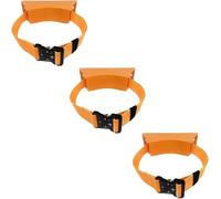 LNNNW Oxygen Tank cart Propane Tank Mounting Bracket Strap - Set of 1 3 5 7 9 11 13 15, Portable Oxygen Tank Wall Mounted Holder Oxygen Tank Bracket Holds(Orange,3pcs)