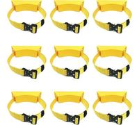 LNNNW Oxygen Tank cart Propane Tank Mounting Bracket Strap - Set of 1 3 5 7 9 11 13 15, Portable Oxygen Tank Wall Mounted Holder Oxygen Tank Bracket Holds(Yellow,9pcs)