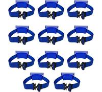 LNNNW Oxygen Tank cart Propane Tank Mounting Bracket Strap - Set of 1 3 5 7 9 11 13 15, Portable Oxygen Tank Wall Mounted Holder Oxygen Tank Bracket Holds(Blue,11pcs)