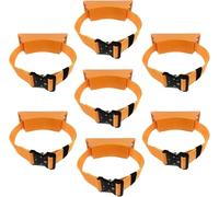 LNNNW Oxygen Tank cart Propane Tank Mounting Bracket Strap - Set of 1 3 5 7 9 11 13 15, Portable Oxygen Tank Wall Mounted Holder Oxygen Tank Bracket Holds(Orange,7pcs)