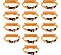 LNNNW Oxygen Tank cart Propane Tank Mounting Bracket Strap - Set of 1 3 5 7 9 11 13 15, Portable Oxygen Tank Wall Mounted Holder Oxygen Tank Bracket Holds(Orange,13pcs)