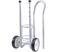 LNNNW Oxygen Tank cart Removable Oxygen Acetylene Bottle Cart Portable, Factory Workshop Hospital Gas Single Cylinder Trolley with Fixed Strap Oxygen Tank Bracket Holds(Dia 23.5cm (9 1/5in))