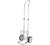 LNNNW Oxygen Tank cart Rolling Cylinder Tank Rack with 2 Swivel Casters, Aluminum Alloy Cylinder Dolly Height Adjustable, for Home/Wards/Clinics Oxygen Tank Bracket Holds(15.8cm/6.2 in)