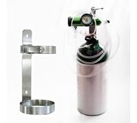 LNNNW Oxygen Tank cart Stainless Steels Gas Bottle Storage Rack Hold 2L, Portable Wall Mounted Oxygen Tank Holder，for Laboratory/Workshop Oxygen Tank Bracket Holds(1pack)