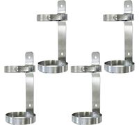 LNNNW Oxygen Tank cart Stainless Steels Gas Bottle Storage Rack Hold 2L, Portable Wall Mounted Oxygen Tank Holder，for Laboratory/Workshop Oxygen Tank Bracket Holds(4pack)