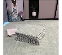 LNNNW Plush interlocking carpet Mat Square Interlocking Puzzle Foam Floor Mat, Soft Fluffy Square Foam Carpet Tiles For Living Room, Bedroom Decoration(Green,30pcs)