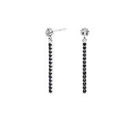 LNNSHX 2pcs 100% 925 Sterling Silver CZ Hanging Hoop Earrings Luxury Bling Charm Fine Jewelry Accessories For Woman Party Engagement Gift yc706 (Gem Color : 8)