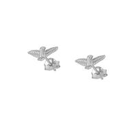 LNNSHX 2PCS 925 Sterling Silver Bling CZ Piercing Stud Earrings for Woman Lovers' Couples Luxury Puncture Pendientes Fine Earring Jewelry yc720 (Gem Color : A1)