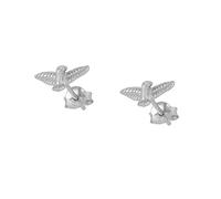 LNNSHX 2pcs 925 Sterling Silver Fine Earring Pendientes Dorados for Lovers' Couples Woman Bling CZ Piercing Stud Earrings Jewelry yc616 (Gem Color : Dark Brown)