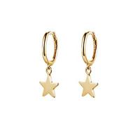 LNNSHX 2pcs Luxury Fine Jewelry Cute Dinosaur Plain Pendientes Silver 925 Aretes De Mujer For Birthday Engagement Gift Bling Hoop Earrings yc626 (Gem Color : Silver color)