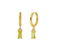 LNNSHX 2pcs s925 Pendientes Bling Rainbow Zircon Hoop Earrings For Woman Valentine's Day Birthday Charming Gift Fine Jewelry yc702 (Gem Color : 7)