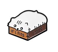 LNNSHX Brooches Brooches Cartoon Cat Enamel English Letter Sits Brooch Pin Collar Badge Decor Practical and Popular Women