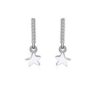 LNNSHX earring Pendant earrings s925 Sterling Silver Women Earrings Star Shape Romantic Style AAA Dazzling Cz Female Party Jewelry Gift