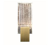 LNNSHX Minimalist Living Room Copper Crystal Wall Light Bedroom Lamp American Art Bedside Study Wall lamp (Clear