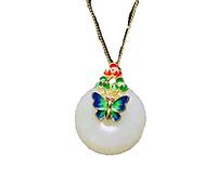 LNNSHX Necklaces Beautiful and Generous Hetian white jade Pendant Accessories 925 Silver Necklace Female silver Jewelry Silver Jewelry