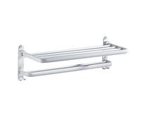 LNNSHX Towel Rails Towel Racks, Bathroom Towel Rack Wall Mounted Towel Holder,Bathroom Accessories,Aluminum Folding Towel Rack,Towel Holder,Bath Hardware Baking