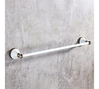 LNNSHX Towel Rails Towel Racks, Bathroom Towel Rack Wall Mounted Towel Holder,Style Towel Rack,Rack,Bath Towel Holder,Bathroom Hardware Toilet Towel Rail/60Cm Towel Rack with 5 Hooks