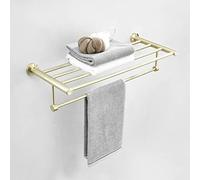 LNNSHX Towel Rails Towel Racks, for Bathroom,Hand Towel Holder Bar Wall Mounted Hand Towel Bar Bathroom Towel Holder Kitchen Dish Cloths Hanger/Bath Towel Rack/a (Double Rod a)