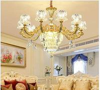 LNNSNE Appliques murales, Lobby Moderne Éclairage Golden Classical Cristal Escalier Zinc Alliage Crystal Décoration de la Maison(2arms Wall Lamp)