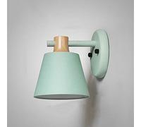 LNNSNE Appliques murales, Nordic Wood Art Wall Lampe Macarons Feuille murale for la chambre à coucher deche Salle de bain Moderne Miroir Headlight Main Spray Peinture Antirâtisser Accueil Écla