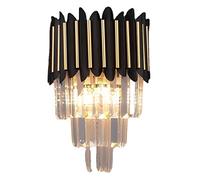 LNNSNE Appliques murales PostModern Crystal Wall Light 2 lumières Milieu du siècle Lumière Moderne Elégante Mur clignotage Archambres Lampe de nuit for chambre à coucher Salon Couloir Sall