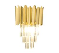 LNNSNE Appliques murales PostModern Crystal Wall Light 2 lumières Milieu du siècle Lumière Moderne Elégante Mur clignotage Archambres Lampe de nuit for chambre à coucher Salon Couloir Sall