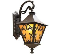LNNSNE Appliques murales, Style Chinois Courtyard Mur Lantern Black Matte Finish Outdoor Wall Light IP65 Lampe Murale imperméable à l'épreuve de l'humidité