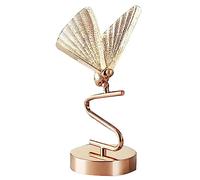 LNNSNE Copper Butterfly Table Lamp - Bedside Lamp for Bedroom with Light Effect