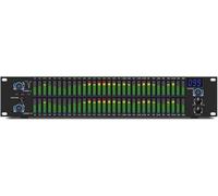 LNNW 31-Band Digital Equalizer, Digital Audio Equalizador, Dual Channel Stereo Graphic EQ, with LED Spectrum Display for Home and stage(Schwarz)