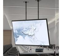 LNNW TV Wall Mount Motorized Ceiling TV Mount, Adjustable Ceiling TV Mount Bracket, Double Pole Hanging TV Bracket Fits TV Wall Bracket(3m)